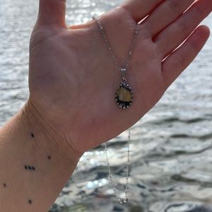 Butterfly Wing Pendant Necklace Stainless Steel